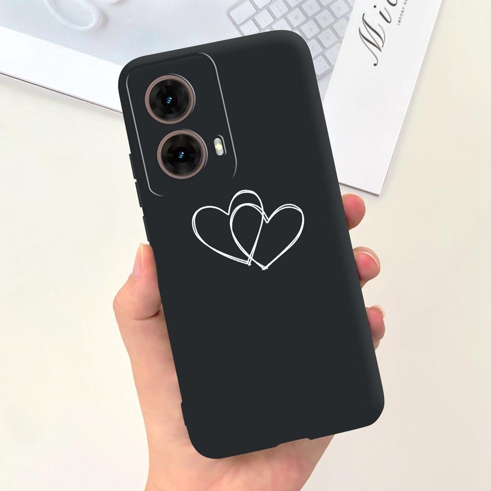 For Motorola Moto G85 Funda Coque 2025 Women New Fashion Pattern Soft Luxury Liquid Silicone Bumper Shell Slim Phone Case Cover