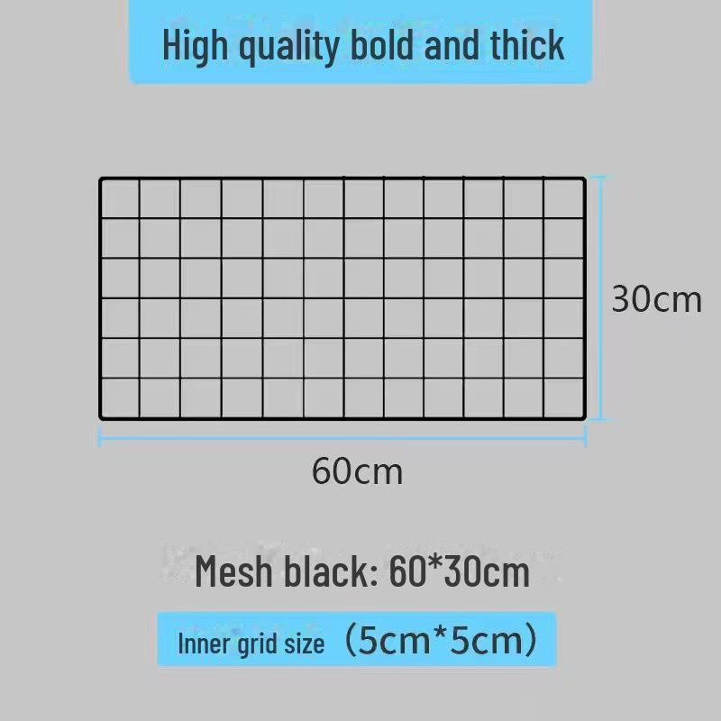 Стеллаж для хранения на рабочем столе из железной сетки с крючком для настенного дисплея