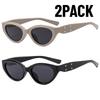 2PACK Fashion Classics Small Frame Cat's Eye Sunglasses Women Sun Glasses Men's Outdoor Fashion Eyewear UV400  Gifts