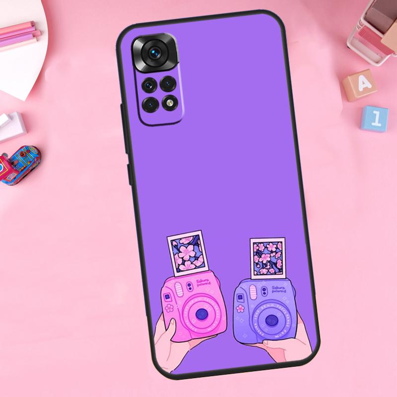 Фиолетовый эстетичный Чехол для телефона Xiaomi Redmi Note 14 10 11 12 13 15 Pro Plus Для Redmi 15C 14C 10C 12C 13C 15