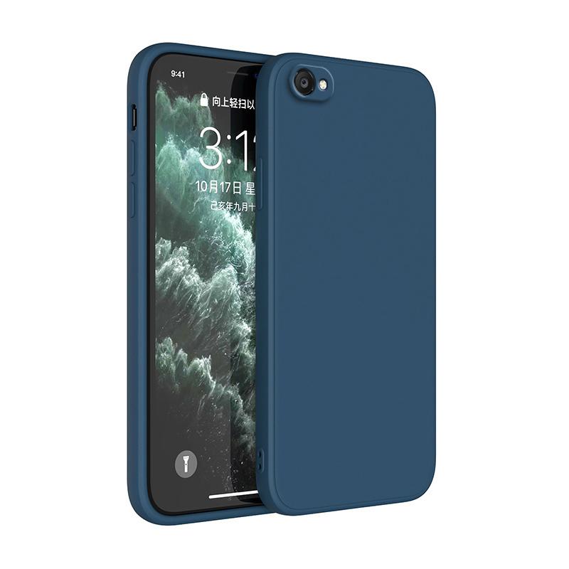 Квадратный мягкий чехол из жидкого силикона для iphone 6 6s 7 8 Plus SE 2020 2022 Квадратный роскошный классический чехол для телефона Funda