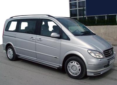 Накладка на бампер BRB V1 (под покраску) 2004-2010 год для Mercedes Vito W639