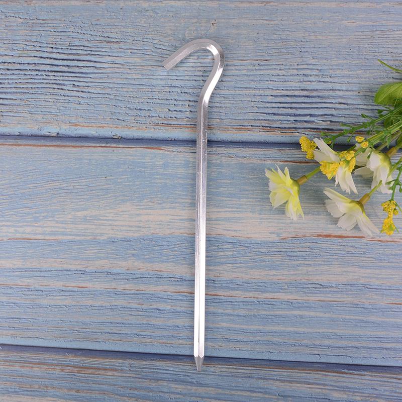 5 шт. Колышки для палатки из сплава, Сверхпрочные, с гвоздевой головкой, 7,01 дюйма, из цельной стали, металлические