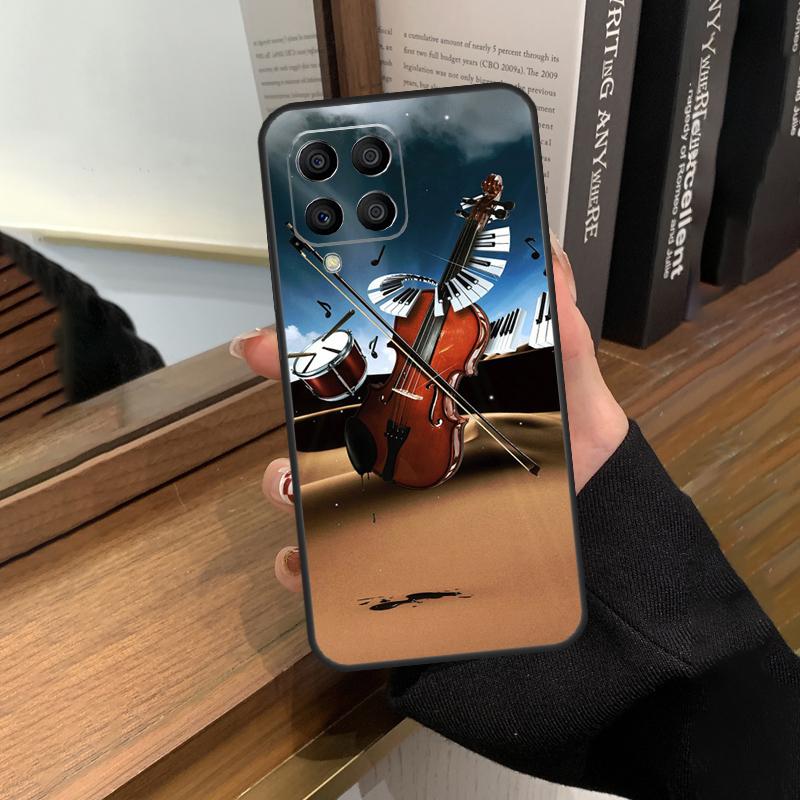 Violin Piano Case For Samsung Galaxy M20 M14 M34 M54 M13 M23 M33 M53 M21 M51 M30s M31s M12 M32 M52 Cover