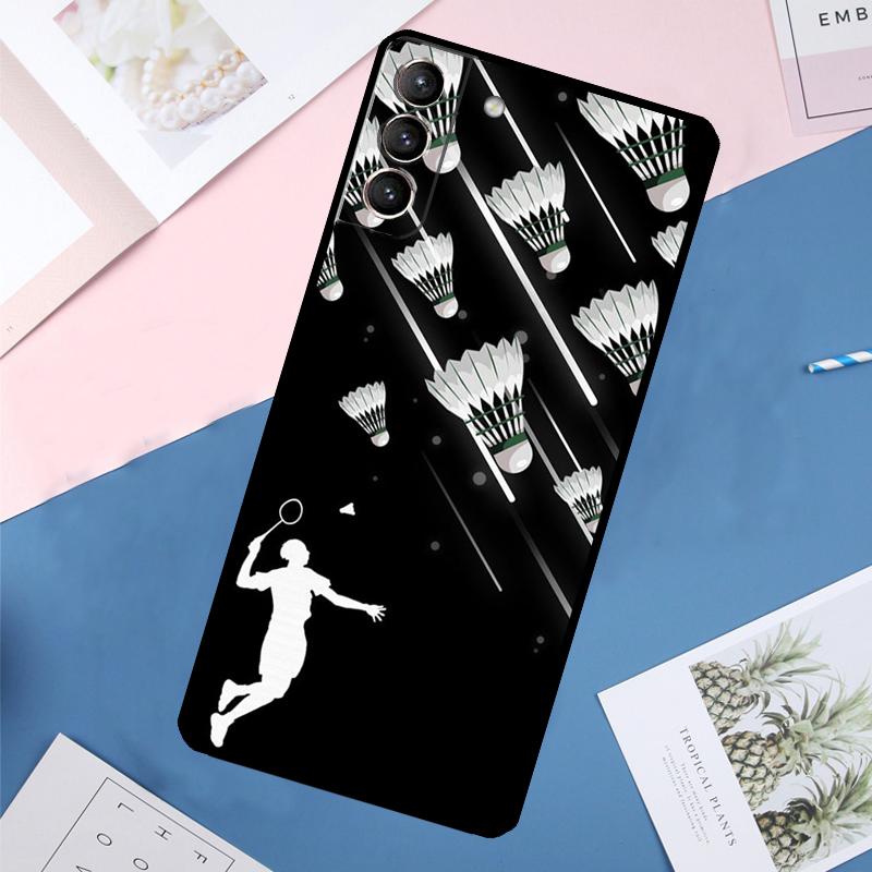 Badminton Sport Case For Samsung Galaxy S24 Ultra S20 S21 S22 S23 S25 Ultra S9 S10 Plus S25 FE Back Cover