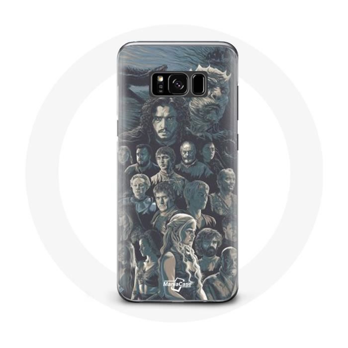 Case - Game of Thrones - Samsung Galaxy S8 - Rigid - Characters Poster - Grey
