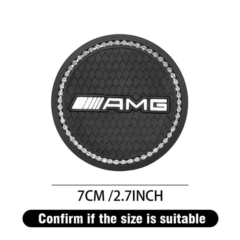 Car Coasters Rubber Water Cup Holder Anti-slip Pad Stickers For Mercedes benz A B C E G CLA GLK CLASS W221 W212 W213 W176 W205 CP2