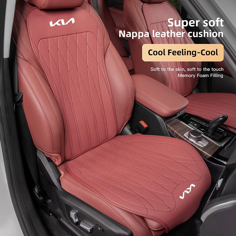 ANF3 Leather Car Seat Cushion Breathable Protector Pad Auto Interior For Kia Sportage Ceed Picanto Rio ProCeed Niro K7 K5 K8 Ray K9
