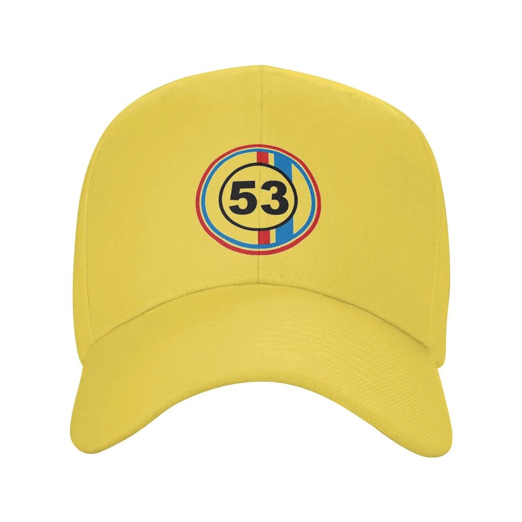 Unisex Baseball Hats Herbie Cnumber 53 the love bug no Outdoor Streetwear Summer Sports Baseball Caps Hip Hop Cap Casquette Hats