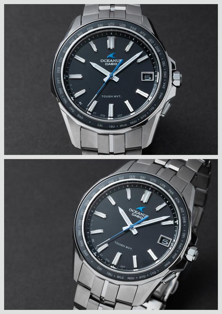 Часы Casio Oceanus Manta (OCW-S400-1AJF) - Мужские, Серебристые, Bluetooth, На солнечной батарее, Сапфировое стекло, Подлинный японский продукт