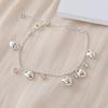 Zinc Zinc Alloy Heart Bracelet Bead Charm Hand Chain Sweet Gold Bracelet  Bridal Party