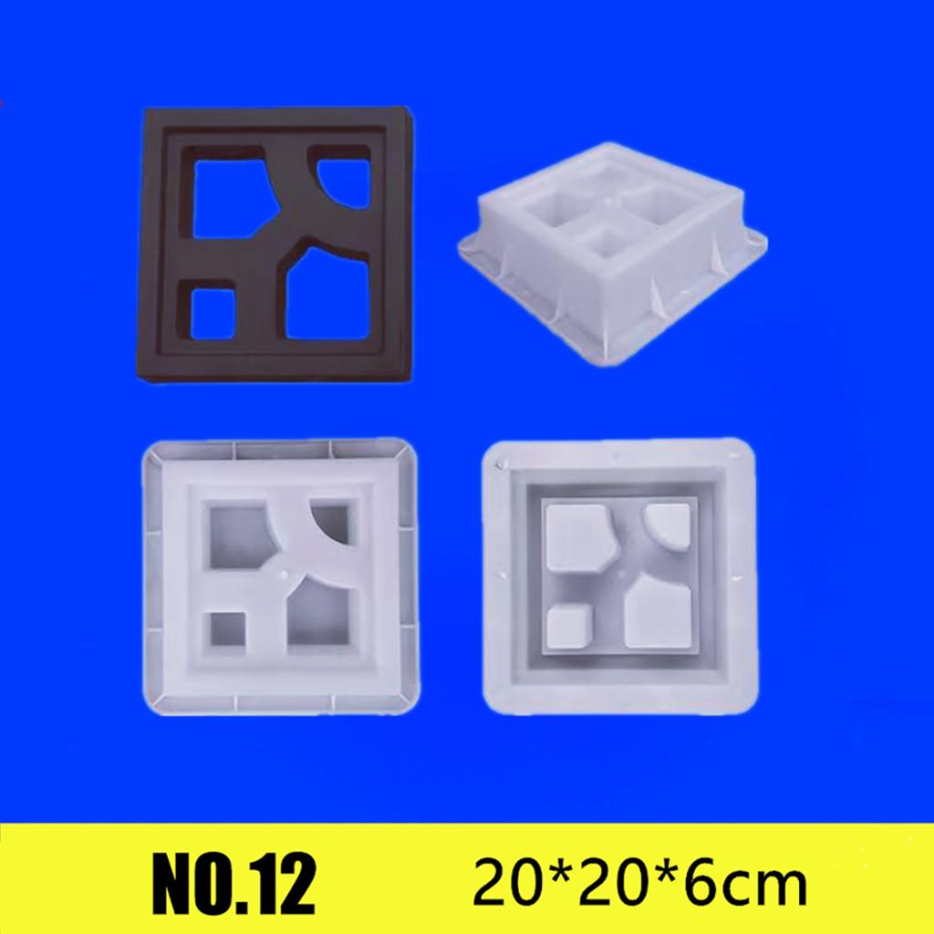 20*20*6см Цементная форма Полая пластиковая форма для кирпича Сетчатый фон Стена Декор Садовое окно Цветочный забор Настенная форма