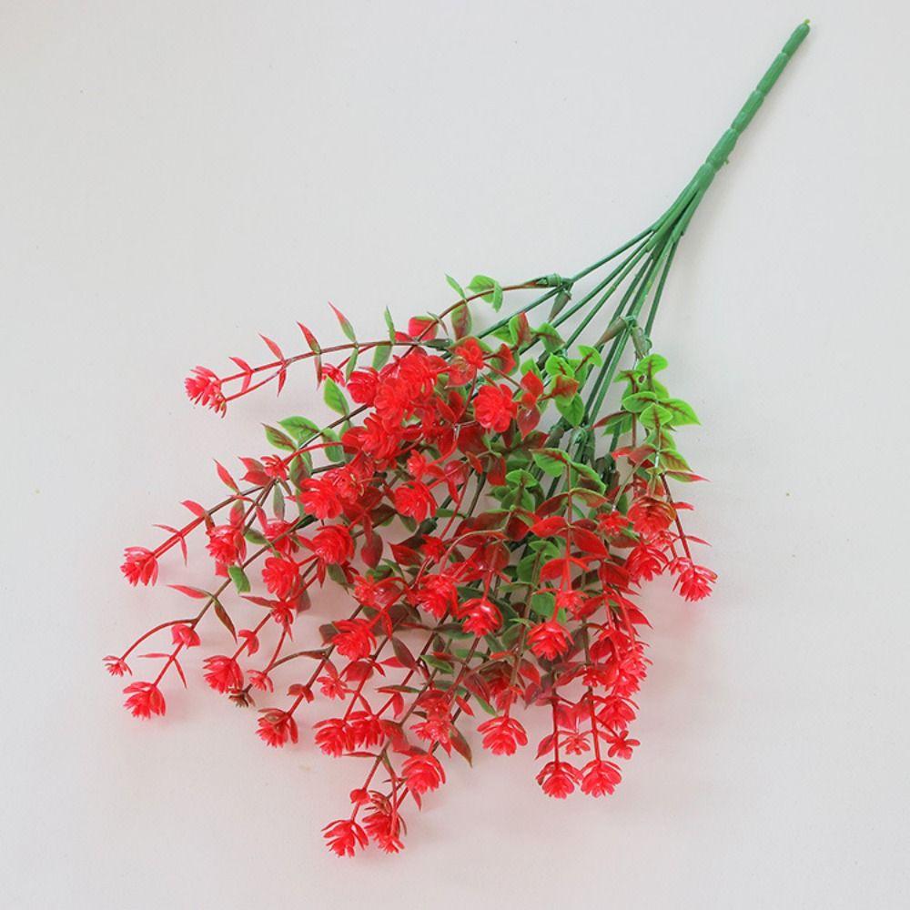 33cm Length Fake Eucalyptus Plant Plastic Eucalyptus Bouquet Interior Decor