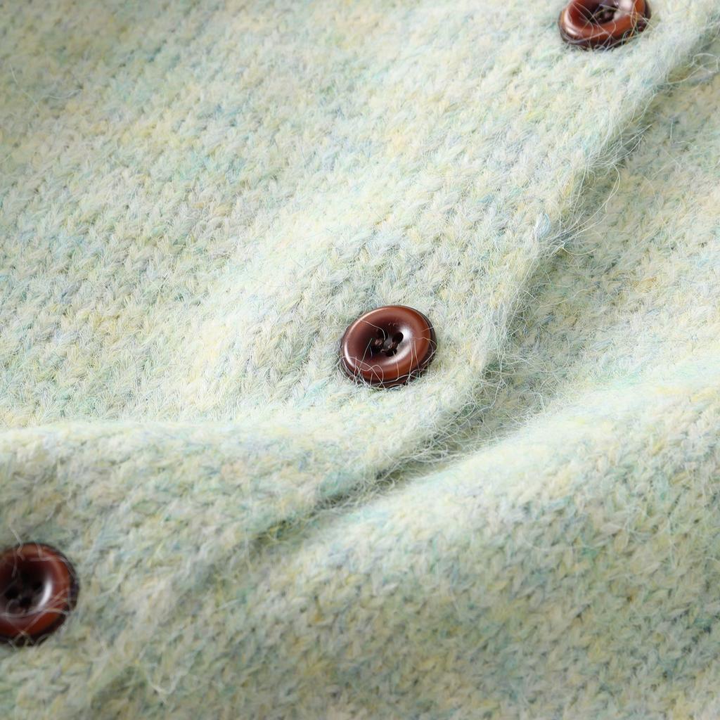 Dimanaf 2025 Sweaters Buttons Turtleneck Solid Cardigan Red Autumn Women Knitting Loose