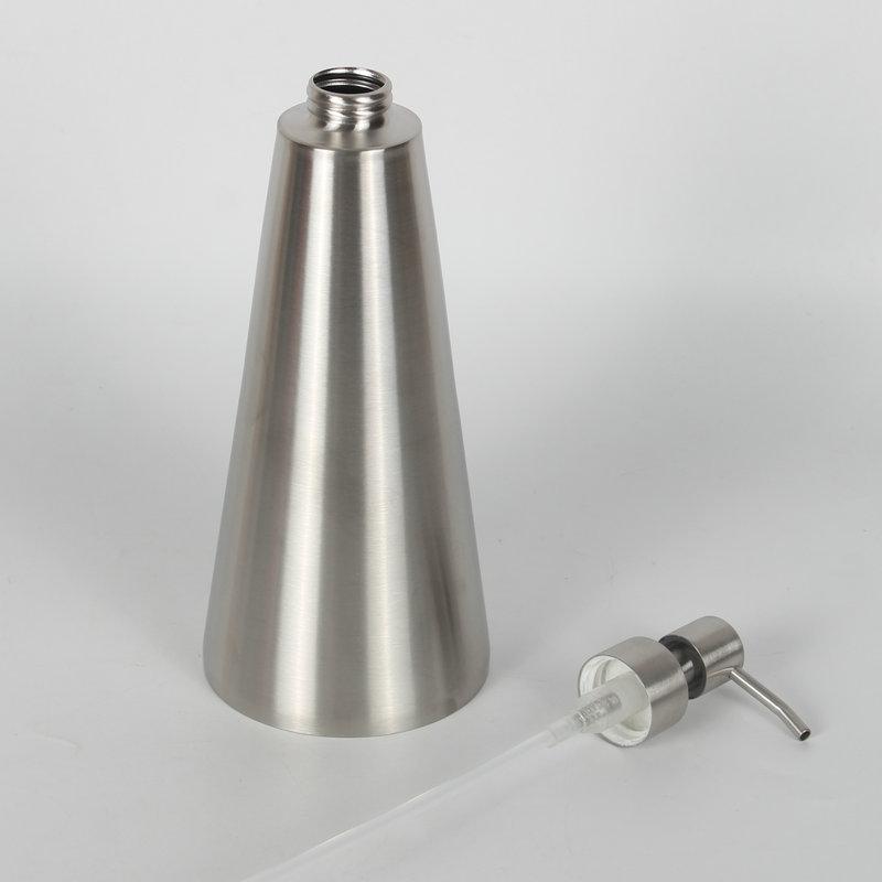 1шт 304 нержавеющая сталь дозатор жидкого мыла 800 мл конический отель KTV ручной пресс бутылка розовое золото/матовое серебро