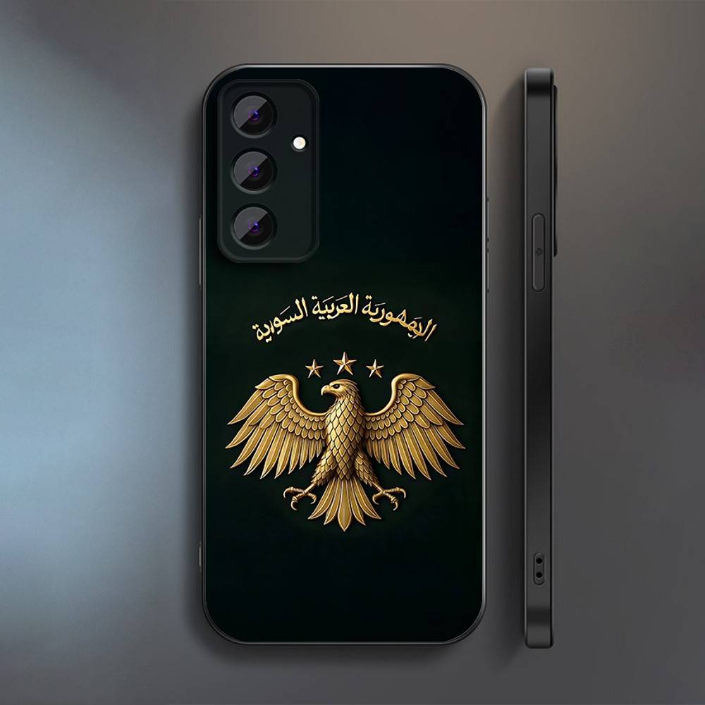 Чехол для телефона с логотипом Сирийской Арабской Республики Для Samsung S 25,24,23,22,30,21,10,9,Ultra,Plus,Lite,FE,4,5 G Мягкий Черный Чехол