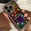 Чехлы для телефонов Ae119 Merry Christmas Santa art design для iPhone 16 14 13 11 Pro Max 15 7 8 6 Plus 12 mini XR XS Max SE Angel Eye Ladder Protective Cover