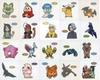 Б/у Коллекционные Наклейки Pokemon Хлебные Наклейки Серия 198 Деко Персонажи Наклейки Полный Комплект