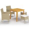 Day and Night - Day and Night Beige 5-Piece Garden Dining Set