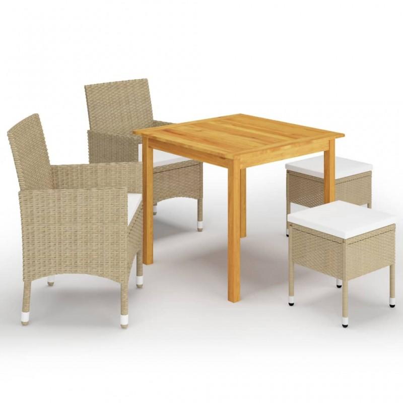 Day and Night - Day and Night Beige 5-Piece Garden Dining Set