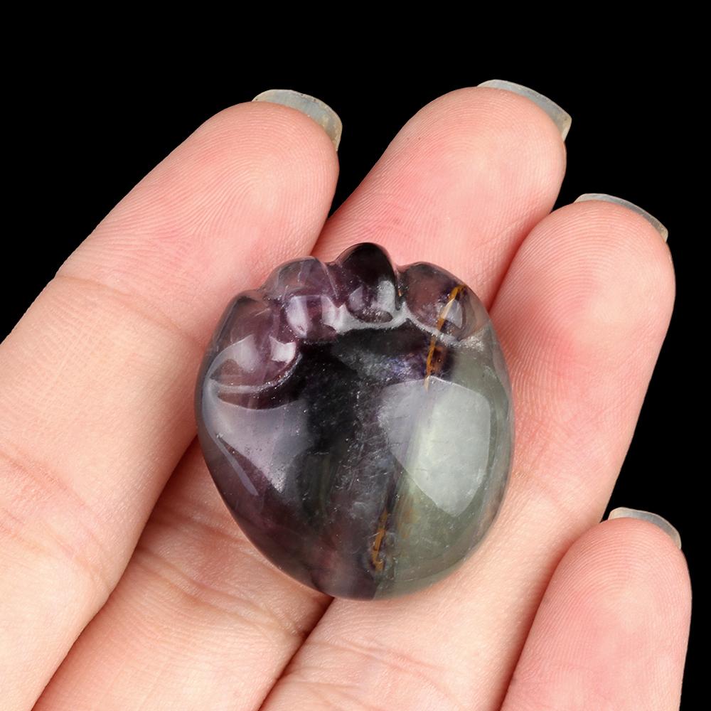 Lovely Ornaments Natural Stone Little Girl's Foot Decorative Ornament Lucky Gift Spiritual Jewelry Size 25x23mm