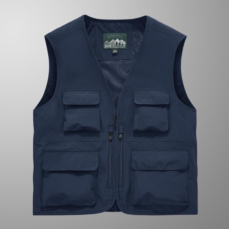 New Vest Workwear Multi-pocket Vest Men's Thin Outdoor Vest Outdoor Sports Vest Vest Vest