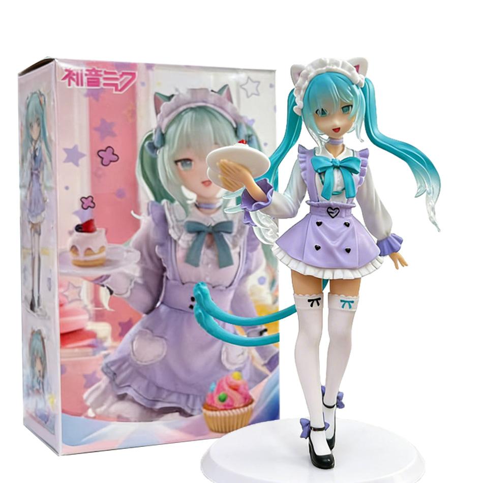 Хацунэ Мику F:NEX Piapro Miku Масштаб 1/7 Фигурка Кошка Горничная Кафе Милая Аниме Девушка Коллекция Декор Подарок на День Рождения
