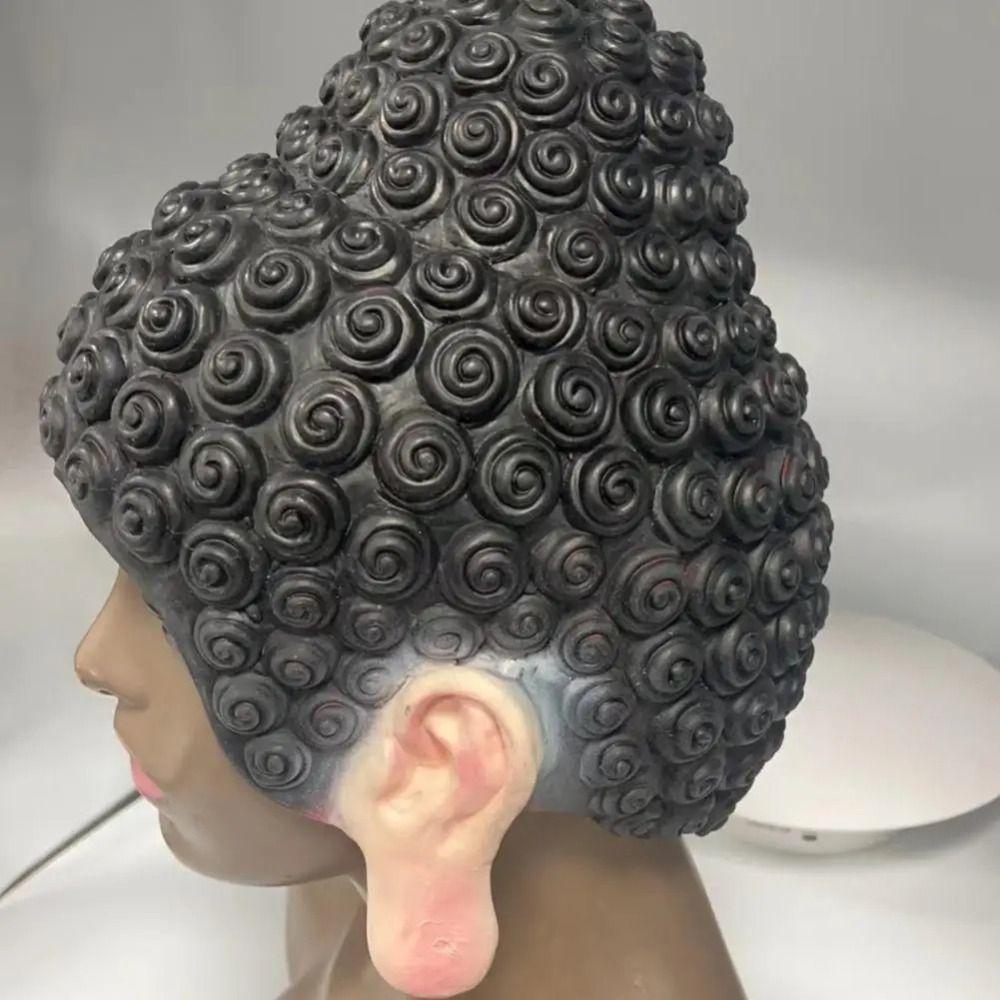 Unique Buddha Headgear Flexible Buddha Mask Swimming Caps Buddha Swimming Hat  Themed Events