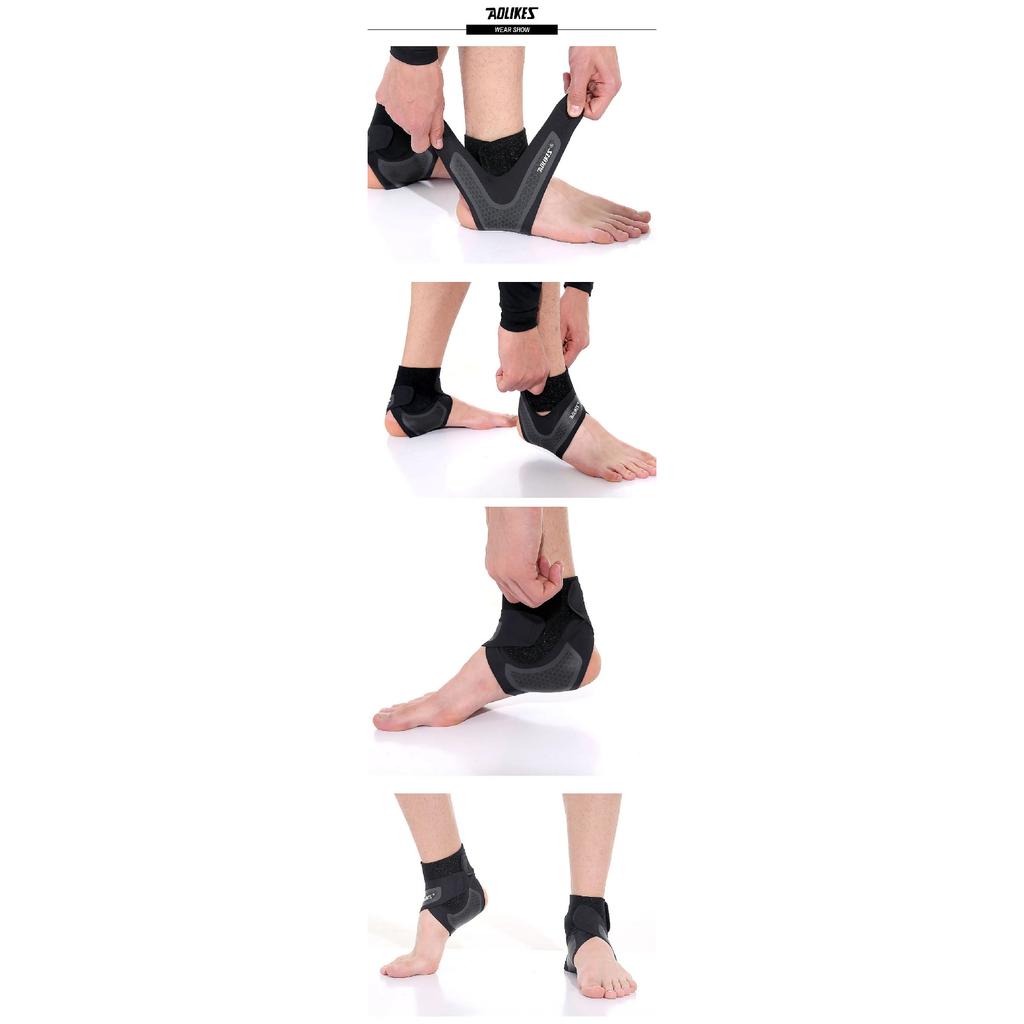 AOLIKES Fitness Ankle Brace Ankle Strap Gym ankle Protection Running Sport Support Guard Foot Bandage Elastic Black univers