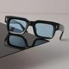 Дизайнерские квадратные солнцезащитные очки Женские Мужские Конфетного цвета Ретро Черные Солнцезащитные очки Роскошные Личностные Очки Зеркальные Бренд