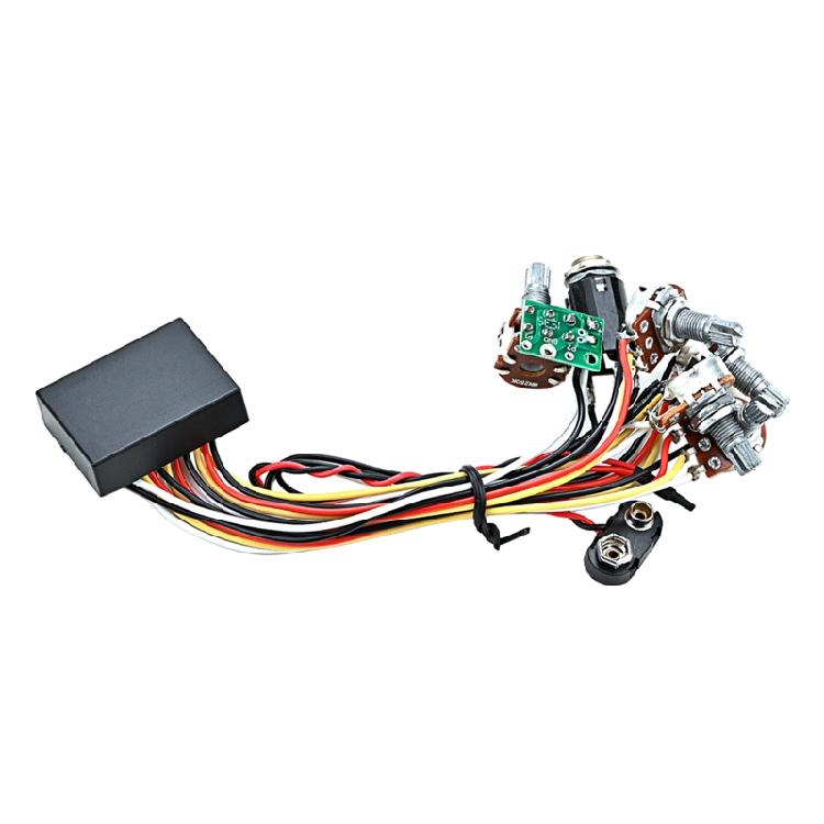 Звукосниматель для гитары и бас-гитары Активный эквалайзер Эквалайзер Предусилитель Схема и регулятор тона для с Fitt