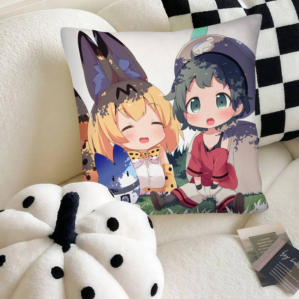 Приключенческое Аниме Kemono Friends Наволочка Модная Квадратная Наволочка Спальня Диван Комната Ins Декор Отдых