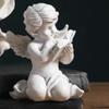 Home Decor Resin Angel Sculpture American Style Statue for Living Room Tabletop Desktop Office Decorations Ornament Gift Ideas