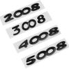 2026 Hot Car Sticker For Peugeot 2008 3008 4008 5008 3D ABS Silver Black Logo 2008 3008 4008 5008 Emblem Car Badge Trunk Decal S