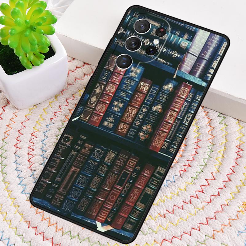 Читать книги Библиотека Книжная полка Чехол для телефона Для Samsung Galaxy note 10 pro S26 S25 S24 S23 S22 Ultra Plus S21 FE S20 Чехол