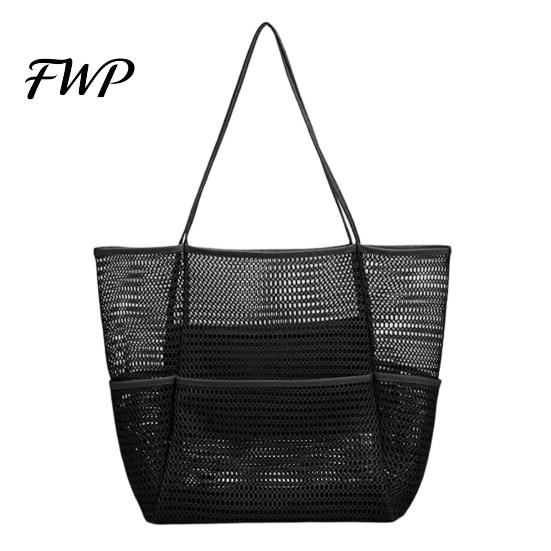 Compact Travel Storage Pouch Bag Foldable with Built-in Pocket Design Tote Lightweight Wet Towel Gym Beach for Swimsuits Towels Sand Shoes Sandproof