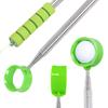 Golf Ball RetrieverTelescopic Stainless Steel Shaft High Durability Double-Sided Ball Picker Upper Grabber Golf Gifts for Golfer