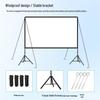 100-120 Inch Portable HD Anti-Light Outdoor Projector Screen