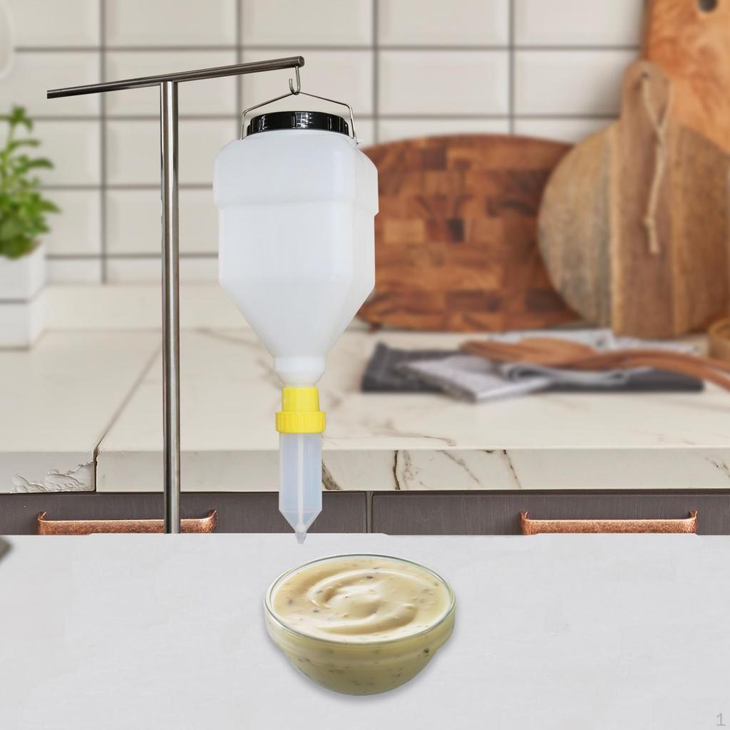 Sauce Dispenser Hanging Empty 5.5L Ketchup Bottle for Camping Outdoor Picnic