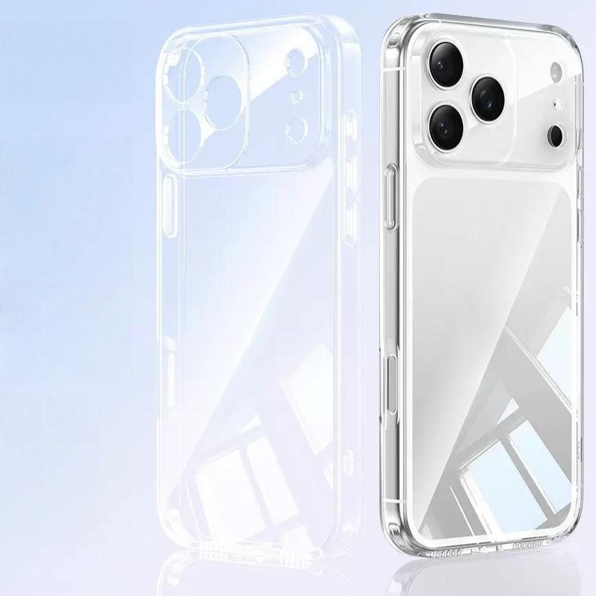 Прозрачный ТПУ Противоударный Защитный Чехол для Телефона для iphone 17 Pro Max / 17Pro/17/Air/16Pro Max/16Pro/16+/16/16e- Кристально Прозрачный