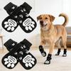 Набор из 4 водонепроницаемых защитных носочков для лап собаки, с прочным захватом, регулируемые, многоразовые, с ремешками, защита лап питомца, для дома