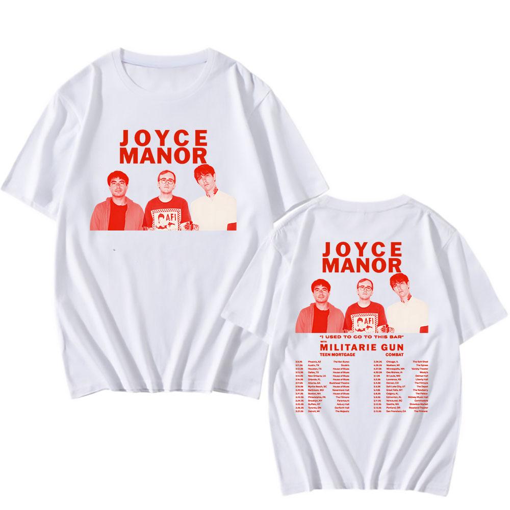 Я ХОДИЛ В ЭТОТ БАР JOYCE MANOR Футболки Streetwear Свободная хлопковая футболка с круглым вырезом Одежда с коротким рукавом Футболки с принтом