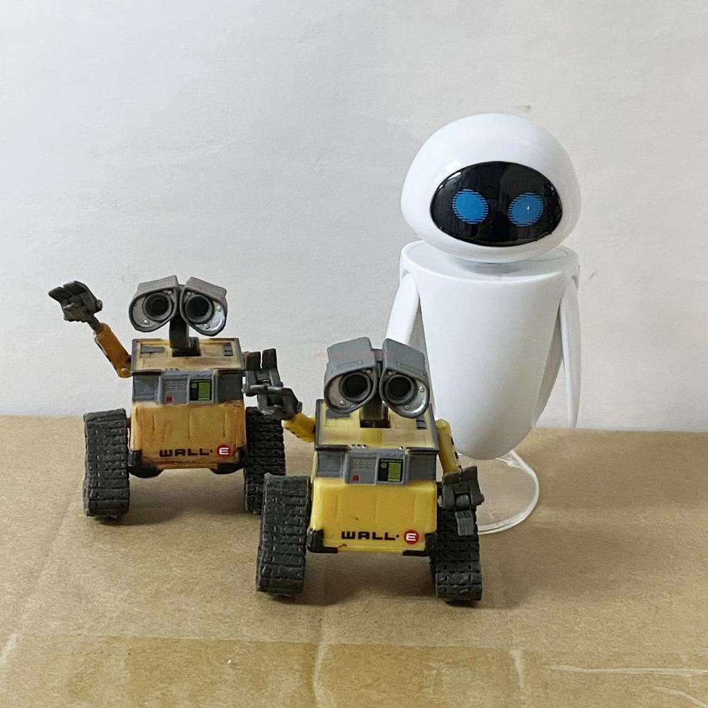 Горячая Стена E Ева Фигурка Робот Фильм Сталь Металл Модель Робот Кавайи Wall-E Фигурка Детские Игрушки Для Мальчиков Дети Ева ПВХ Игрушки