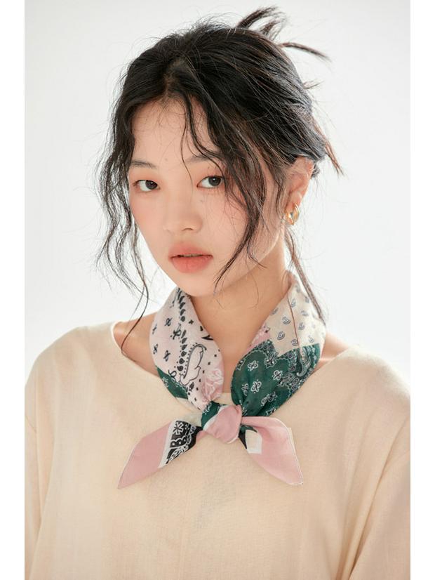 Women's Cotton Silk Scarf - Versatile Korean Style for Spring, Summer, and Autumn