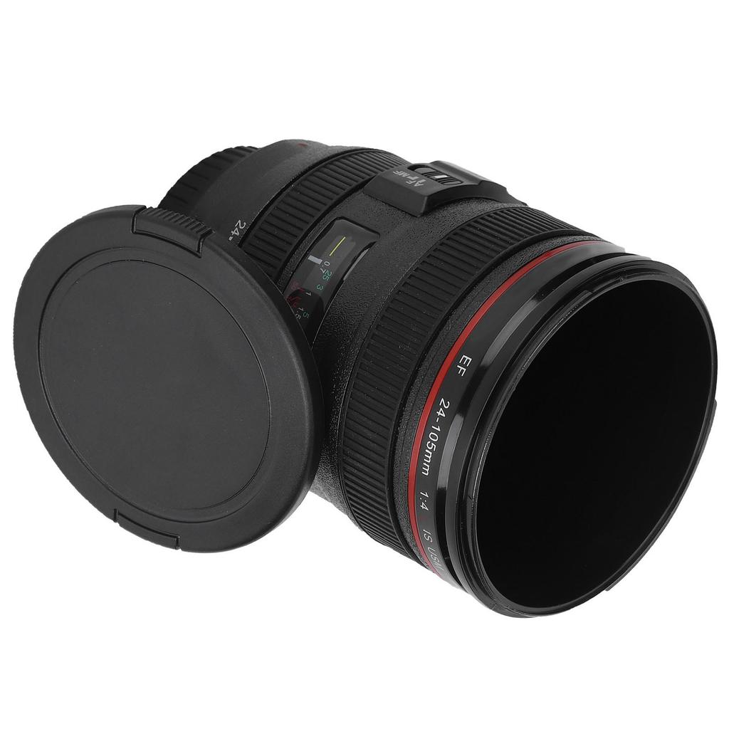 400 мл Мини Кружка-объектив зеркальной камеры Пластиковая кофейная кружка с брелоком Портативная дорожная винная чашка Из нержавеющей стали Посуда для напитков Креативный подарок