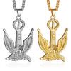 Ожерелье в стиле хип-хоп с подвеской Eagle Hawk с немецким логотипом