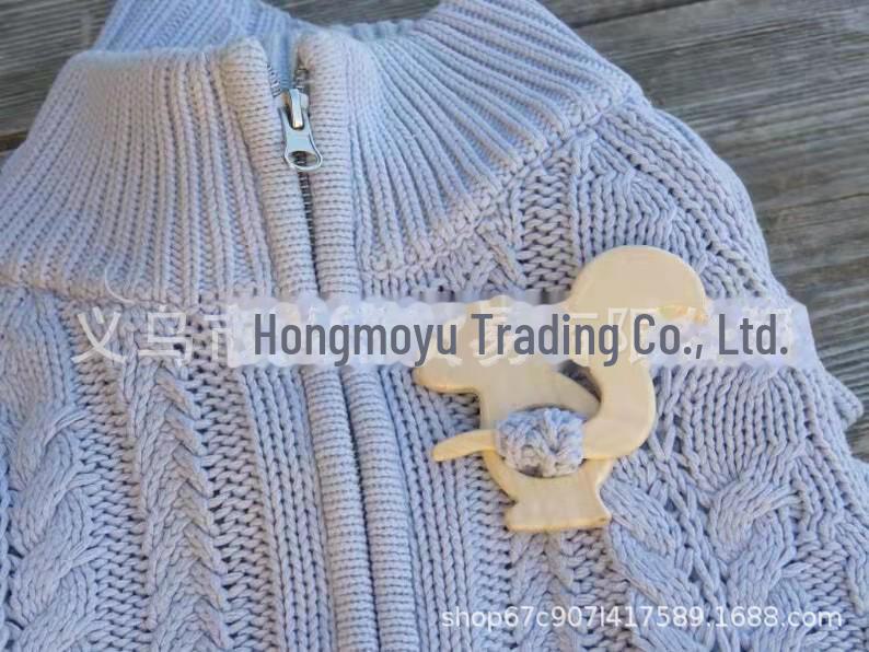 Брошь-булавка для шарфа и шали в виде животного из дерева - подарок для женщин