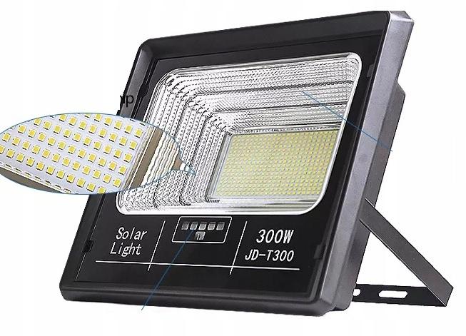 Lampa Solarna Z Czujnikiem 300W Kabel 5M 20000Mah