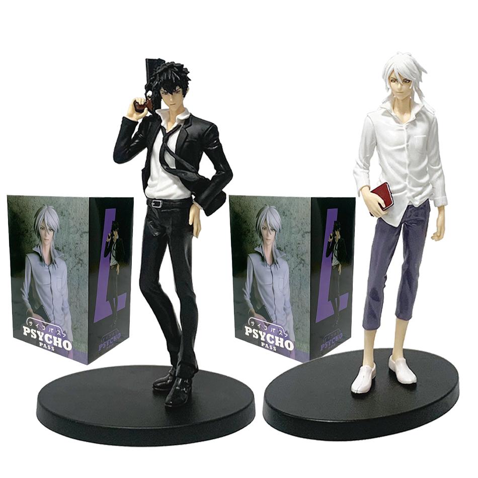 18cm Anime PSYCHO-PASS Anime Figures Kougami Shin'ya Makishima Shogo PVC Action Figures Model Anime Cartoon Model Toy Gifts
