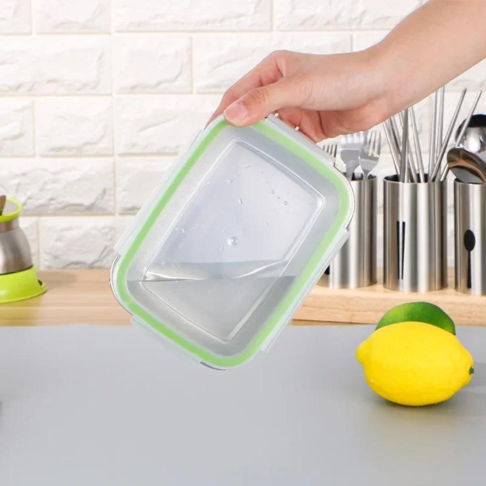 Leak-proof Fresh-keeping Box Stainless Steel Refrigerator Freezer Storage Box Kitchen Accessories